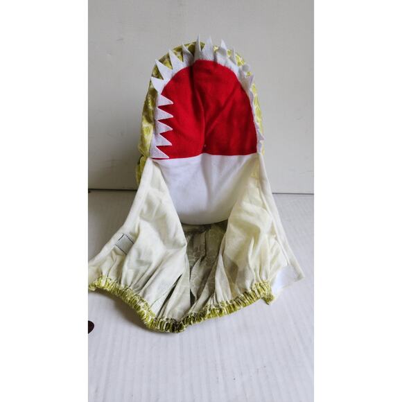 T-Rex Costume Toddler 2T/4T Kids Dinosaur Halloween Green Yellow Jumpsuit - Picture 11 of 16